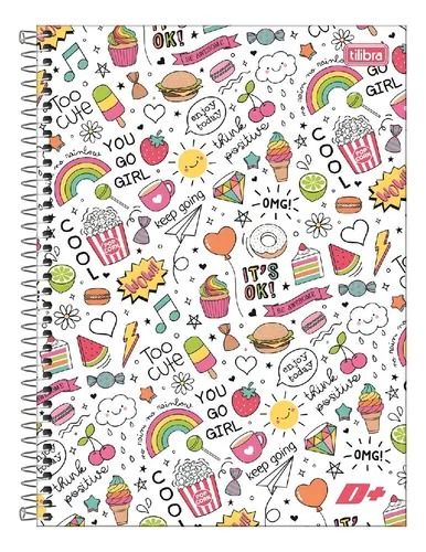 CADERNO ESPIRAL 1/4 D FEM 200FLS